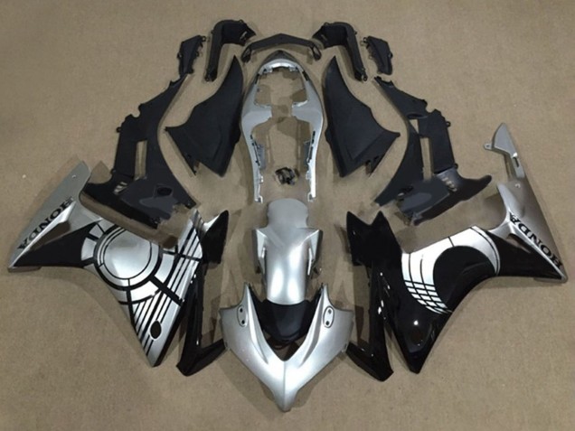 Rabatt Honda CBR500R Motorrad Verkleidung 2013-2015 - Silber Glanzendes Schwarz