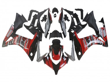 Rabatt Honda CBR500R Motorrad Verkleidung 2013-2015 - Rot Silber Glanzendes Schwarz