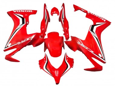 Rabatt Honda CBR500R Motorrad Verkleidung 2013-2015 - Rot Weiss Schwarz Streifen