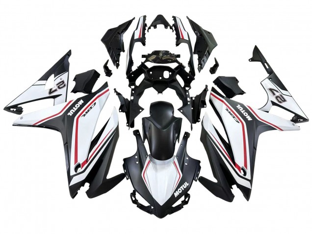 Rabatt Honda CBR500R Motorrad Verkleidung 2016-2018 - Weiss Rot Matt Schwarz