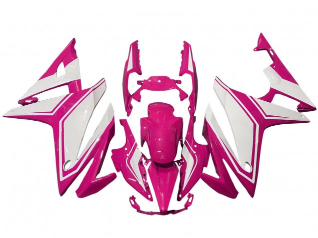 Rabatt Honda CBR500R Motorrad Verkleidung 2016-2018 - Rosa Weiss