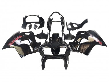 Rabatt Honda VFR 800 Motorrad Verkleidung 1998-2001 - Glanzendes Schwarz Rot Aufkleber
