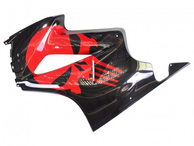 Rabatt Honda VFR 800 Motorrad Verkleidung 2002-2013 - Glanzendes Schwarz Rot