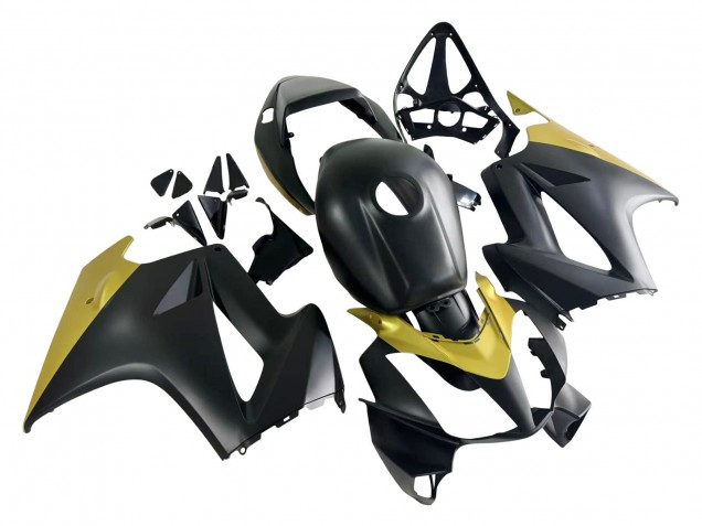 Rabatt Honda VFR 800 Motorrad Verkleidung 2002-2013 - Gelb Matt Schwarz