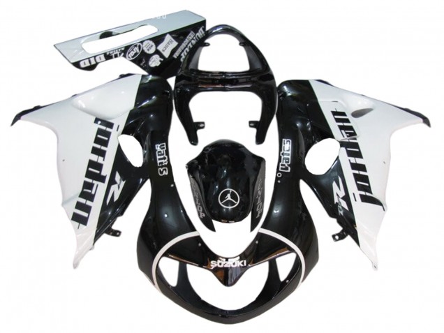 Rabatt Suzuki TL1000R Motorrad Verkleidung 1998-2003 - Glanzendes Schwarz Weiss Jordan