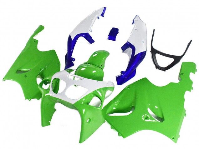 Rabatt Kawasaki ZX7R Motorrad Verkleidung 1996-2003 - Weiss Grun Blau