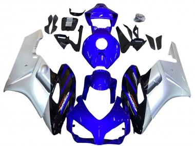 Rabatt Honda CBR1000RR Motorrad Verkleidung 2004-2005 - Silber Blau Glanzendes Schwarz