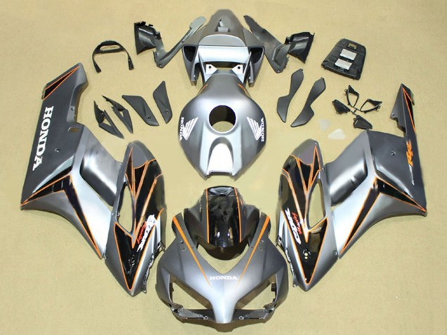 Rabatt Honda CBR1000RR Motorrad Verkleidung 2004-2005 - Silber Orange Glanzendes Schwarz Streifen