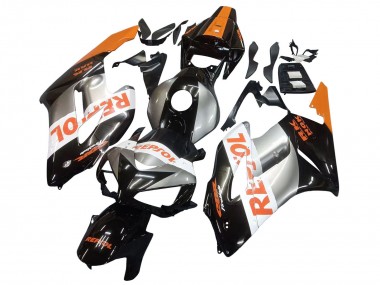 Rabatt Honda CBR1000RR Motorrad Verkleidung 2004-2005 - Orange Silber Glanzendes Schwarz Repsol