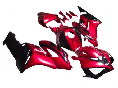 Rabatt Honda CBR1000RR Motorrad Verkleidung 2004-2005 - Rot Glanzendes Schwarz Streifen