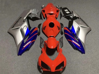 Rabatt Honda CBR1000RR Motorrad Verkleidung 2004-2005 - Silber Blau Rot Streifen