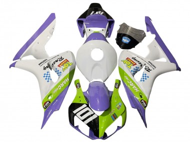 Rabatt Honda CBR1000RR Motorrad Verkleidung 2006-2007 - Weiss Lila Grun Glanzendes Schwarz