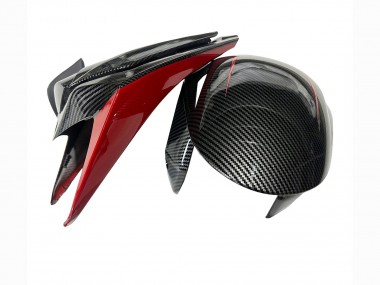 Rabatt Honda CBR1000RR Motorrad Verkleidung 2008-2011 - Schwarzes Carbonfaser Rot