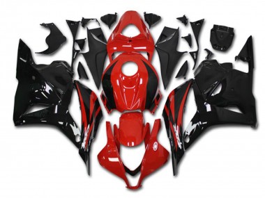 Rabatt Honda CBR600RR Motorrad Verkleidung Kit 2009-2012 - Rot Glanzendes Schwarz