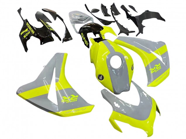 Rabatt Honda CBR1000RR Motorrad Verkleidung 2008-2011 - Nardo Grau Fluoreszierendes Grun