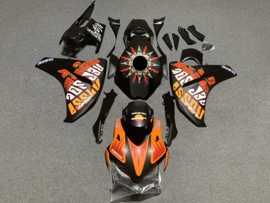 Rabatt Honda CBR1000RR Motorrad Verkleidung 2008-2011 - Matt Schwarz Orange Repsol Rossi