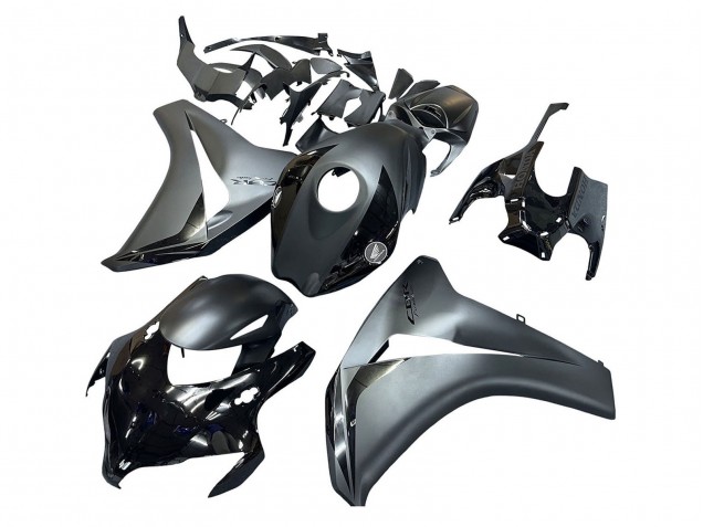 Rabatt Honda CBR1000RR Motorrad Verkleidung 2008-2011 - Grau Glanzendes Schwarz