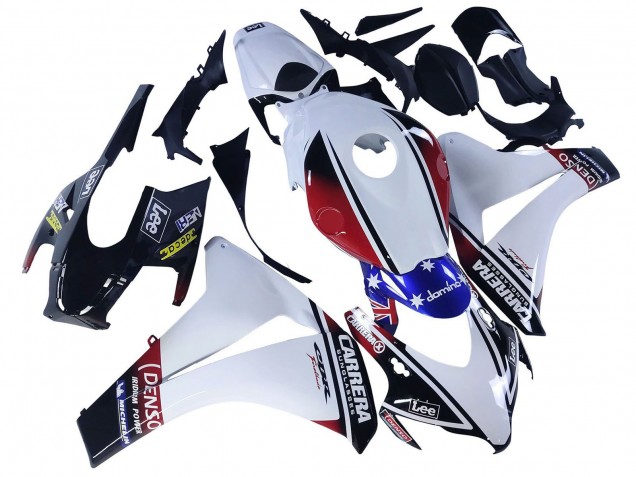 Rabatt Honda CBR1000RR Motorrad Verkleidung 2008-2011 - Weiss Rot Blau Schwarz Stern Lee Carrera