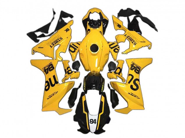 Rabatt Honda CBR1000RR Motorrad Verkleidung 2017-2023 - Gelb Glanzendes Schwarz Supreme 84