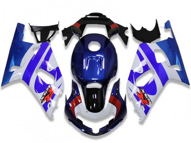 Rabatt Suzuki GSXR 600/750 Motorrad Verkleidung 2001-2003 - Weiss Blau Rot Schwarz