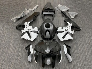 Rabatt Honda CBR600RR Motorrad Verkleidung Kit 2005-2006 - Schwarz Weiss