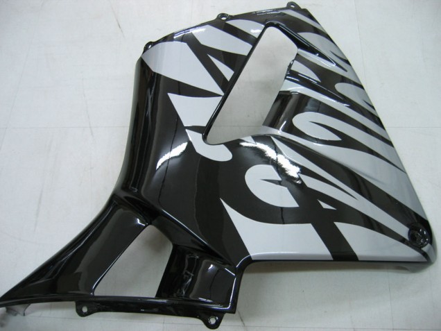 Rabatt Honda CBR600RR Motorrad Verkleidung 2005-2006 - Glanzendes Schwarz Grau Flamme