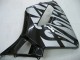 Rabatt Honda CBR600RR Motorrad Verkleidung 2005-2006 - Glanzendes Schwarz Grau Flamme