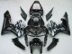 Rabatt Honda CBR600RR Motorrad Verkleidung 2005-2006 - Glanzendes Schwarz Grau Flamme