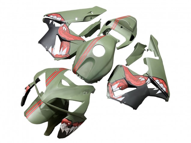 Rabatt Honda CBR600RR Motorrad Verkleidung 2005-2006 - Grun Rot Hai
