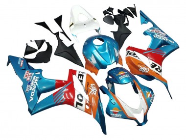 Rabatt Honda CBR600RR Motorrad Verkleidung 2007-2008 - Orange Weiss Rot Blau Repsol