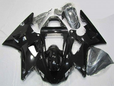 Rabatt Yamaha YZF R1 Motorrad Verkleidung 2000-2001 - Glanzendes Schwarz