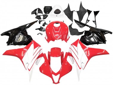 Rabatt Honda CBR600RR Motorrad Verkleidung Kit 2009-2012 - Weiss Rot Glanzendes Schwarz