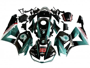 Rabatt Honda CBR600RR Motorrad Verkleidung 2013-2023 - Blau Grun Blau Glanzendes Schwarz Petronas 20