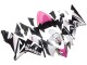 Rabatt Kawasaki ZX10R Motorrad Verkleidung 2004-2005 - Schwarz Rosa Weiss Playboy Motul
