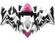 Rabatt Kawasaki ZX10R Motorrad Verkleidung 2004-2005 - Schwarz Rosa Weiss Playboy Motul