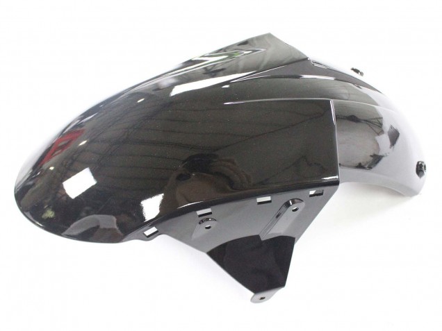 Rabatt Kawasaki ZX10R Motorrad Verkleidung 2004-2005 - Schwarz mit Gruner Flamme Ninja