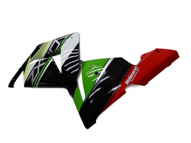Rabatt Kawasaki ZX10R Motorrad Verkleidung 2004-2005 - Weiss Schwarz Grun Elf