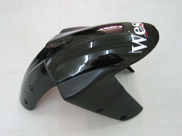 Rabatt Kawasaki ZX10R Motorrad Verkleidung 2004-2005 - Weiss Schwarz West Ninja