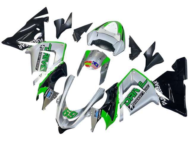 Rabatt Kawasaki ZX10R Motorrad Verkleidung 2004-2005 - Grun Silber Schwarz 69