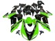 Rabatt Kawasaki ZX10R Motorrad Verkleidung 2006-2007 - Grun Schwarz Elf Touch4 3M