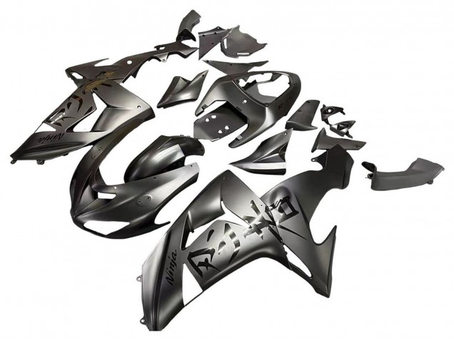 Rabatt Kawasaki ZX10R Motorrad Verkleidung 2006-2007 - Matt Grau