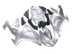 Rabatt Kawasaki ZX10R Motorrad Verkleidung 2006-2007 - Silber Schwarz Ninja