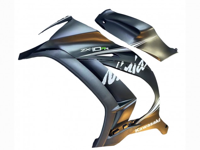 Rabatt Kawasaki ZX10R Motorrad Verkleidung 2011-2015 - Matt Grau Weiss Grun