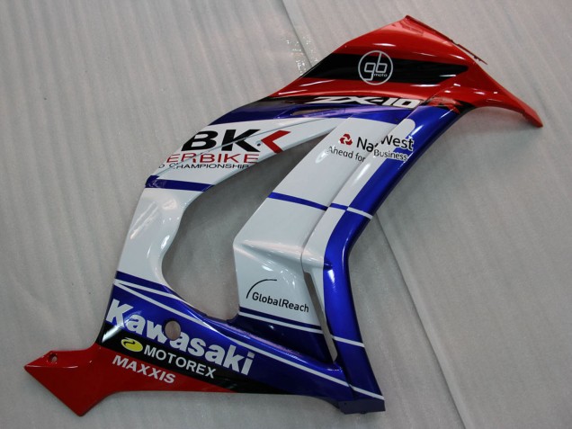 Rabatt Kawasaki ZX10R Motorrad Verkleidung 2011-2015 - Weiss Blau Rot Schwarz SBK Maxxis