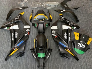 Rabatt Kawasaki ZX10R Motorrad Verkleidung 2011-2015 - Matt Schwarz Weiss Gelb Grun Elf Trick Star Frtr 100
