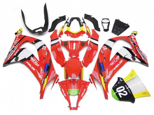 Rabatt Kawasaki ZX10R Motorrad Verkleidung 2011-2015 - Rot Gelb Weiss Schwarz Grun Blau Trick Star 02