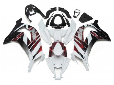 Rabatt Kawasaki ZX10R Motorrad Verkleidung 2011-2015 - Weiss Rot Silber Schwarz