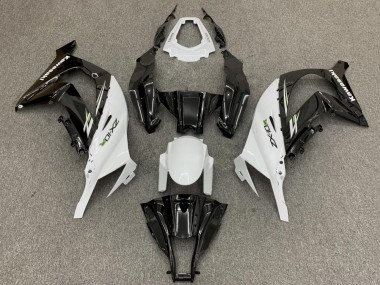 Rabatt Kawasaki ZX10R Motorrad Verkleidung 2011-2015 - Weiss Glanzendes Schwarz Grun