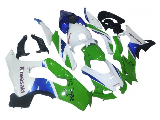Rabatt Kawasaki ZX10R Motorrad Verkleidung 2021-2025 - Weiss Grun Blau Schwarz