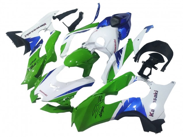 Rabatt Kawasaki ZX10R Motorrad Verkleidung 2021-2025 - Weiss Grun Blau Schwarz
